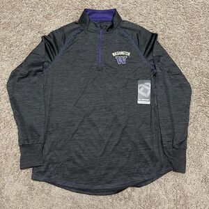 University of Washington Huskies Sweatshirt Women XL Charcoal Grey Colosseum NEW